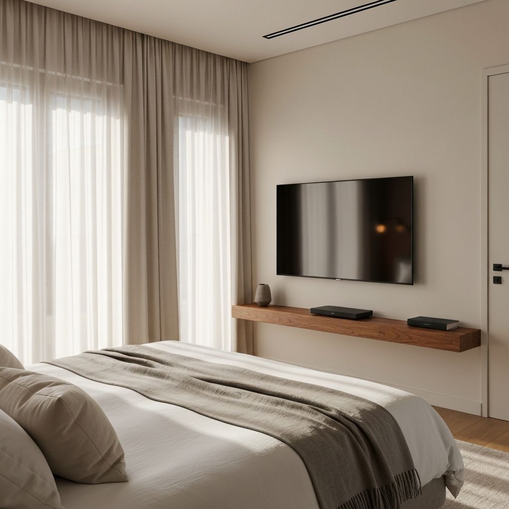 The Aevon in a bedroom entertainment setup